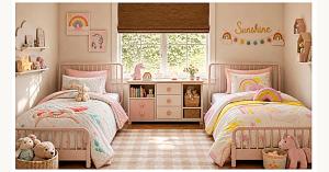 Sunshine Rainbow 3D Sherpa Detail Comforter Set with Rainbow Shaped Decorative Pillow
