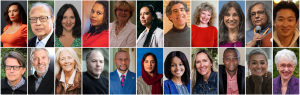 Image of 26 speakers from 17 countries who presented at the Peace Begins at Home Summit