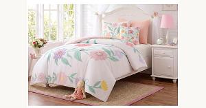 Floral Appliqué Kids Bedding
