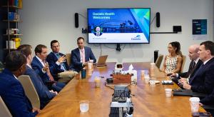 The official visit by Australia's Ambassador included a briefing with Daniels Health leadership and a demonstration of Sharpsmart, the company’s proprietary reusable sharps waste containment system.