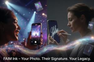 A fan snaps a photo and gets it signed by a star.