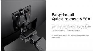 Axis Single Monitor Arm Easy Install