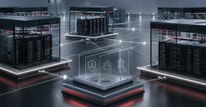 Secure federated data center nodes connected through sovereign infrastructure for AI and cloud control.