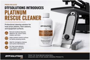 Platinum Rescue Cleaner for heat press platen and equipment maintenance