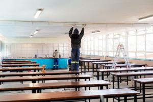 The newly refurbished science laboratory at Sandringham High School