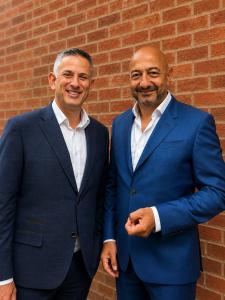 A photo of Adam Jaffe, Senior Director at RIB Private Finance and Antony Antoniou, CEO of RIB