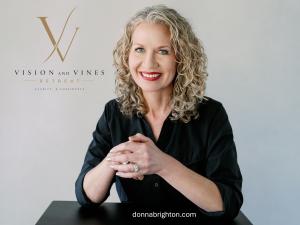 Donna Brighton and the Vision and Vines logo