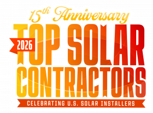 Solar Power World Top Contractor 2026 Badge