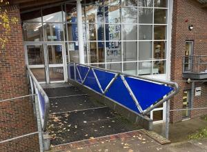 A previous winner of Buy Metal Online's Made With Metal content. The image shows the winning entry, a footbridge constructed from galvanised steel tubing.