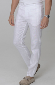 white linen pants men's outfit