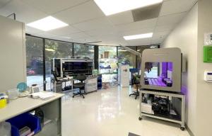 Automation demonstration laboratory featuring automated sample preparation platforms.