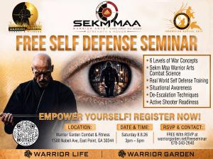 Free Self Defense Seminar Flyer