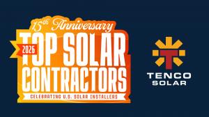 Tenco Solar logo with the Top Solar Contractor 2026 logo