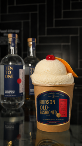 Hudson Old Fashioned ice cream by Lost Borough Ice Cream x Ten to One Rum