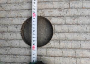 HISAN Fabricated Chromium Carbide Overlay Plate Measurement