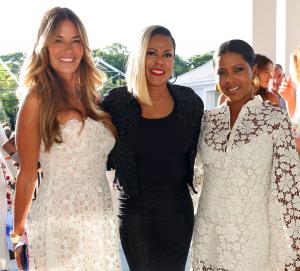 Kelly Killoren Bensimon, Crystal Waters and Tamron Hall attend the Hetrick-Martin Institute "School's Out" benefit in the Hamptons on July 25, 2026 in Water Mill, New York. (Photo by Sara Jaye/Getty Images)