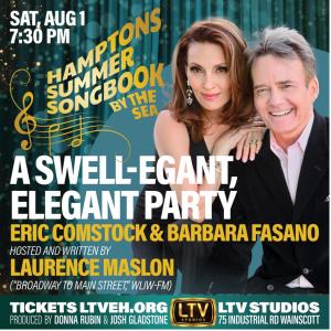Barbara Fasano and Eric Comstock, Hosted and Produced by Laurence Maslon  Flyer (Photo Credit: Gene Reed, Hamptons Summer Songbook by the Sea)
