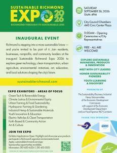 Sustainable Richmond 2026 Flyer