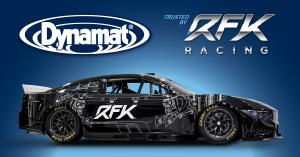 Dynamat Trusted by RFK Racing image of logos and RFK race car