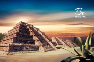 Aztec pyramid in Mexico