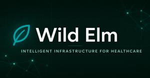 Wild Elm company banner featuring the Wild Elm logo and the tagline "Intelligent Infrastructure for Healthcare," representing the company's Healthcare Orchestration Platform.
