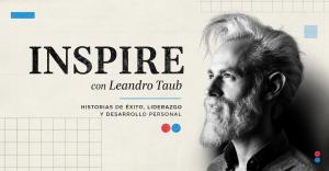 Portrait of Argentine actor, filmmaker, author and INSPIRE host Leandro Taub promoting the launch of the original interview series produced by Tikun Olam Media.