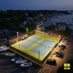Dark Sky Friendly Tennis Court Lighting for the Corinthian Yacht Club
