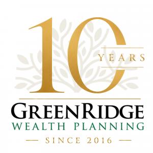 Green Ridge Wealth Planning 10 year Anniversary Logo