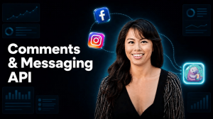 Blotato comments and messaging API connecting an AI agent to Instagram and Facebook comments and direct messages.