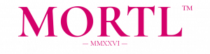 MORTL logo in pink with MMXXVI, the Roman numeral for 2026.