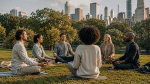 Pinealage Group Meditation in New York Park