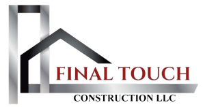 Final Touch Construction LLC logo featuring a house roofline and metallic structural framing design.