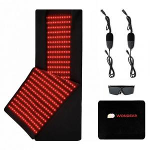Wondear red light therapy device featuring 660nm red light and 850nm near-infrared wavelength technology.