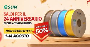 eSUN Launches 24th Anniversary Appreciation Campaign on Amazon Italy