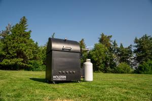 Roll Top Rotisserie Gas Grill