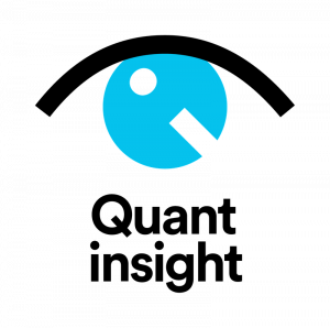 Quant Insight eye logo stacked