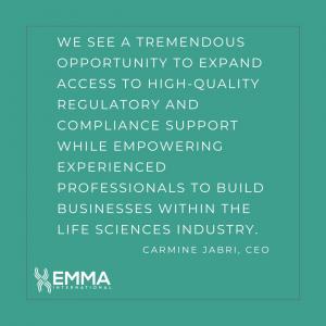 A quote from EMMA CEO, Carmine Jabri.