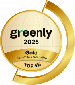 Gold medal graphic notes OSI Global has been rated in the top 5% of companies for their climate strategy