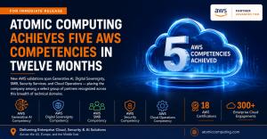 Atomic Computing achieved five AWS Competencies in 12 months, strengthening its AWS Partner standing across GenAI, Security, SMB, Cloud Operations, and Digital Sovereignty.