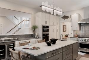 Kountry Kraft frameless kitchen cabinetry, design by PK Surroundings