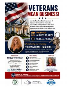 VA Home Loan Chat & Chew Program Flyer