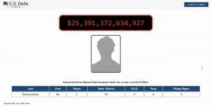 Clock on webpage counts