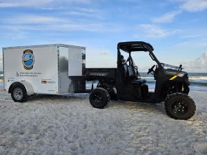 The Florida State Parks Foundation and the Surfing's Evolution & Preservation Foundation recently partnered to provide four EcoRover track chairs and accompanying storage trailers for four coastal state parks across Florida.