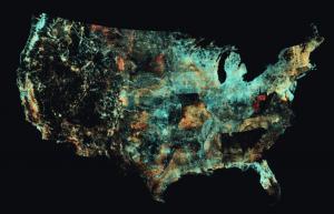 Nationwide view of our well depth dataset.