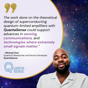 Quote card with space image