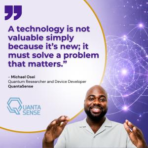 Quote card with space image