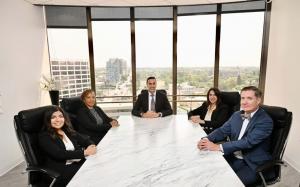 Setareh Law attorneys in Beverly Hills conference room