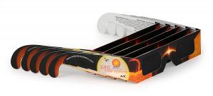 Lunettes Éclipse Solaire – Certifiées ISO 12312-2 & conformes CE – lot de 5 Lunettes de protection pour l’observation sûre des éclipses solaires