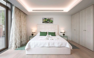 Private bedroom at Sea Recovery residential addiction treatment center in Sotogrande, Spain.