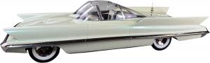 1955 Lincoln Futura 1.8 composite scale model of the Italian concept car introduced by Ford in 1955. Length: 37in. Hand-built and detailed. Estimate: $1,500-$2,500